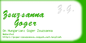 zsuzsanna goger business card